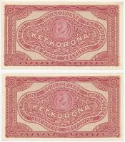 1920. 2K (2x) sorszámkövetők, csillagos sorszámmal T:I Adamo K7/1e