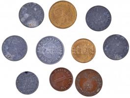 Német 3. Birodalom 1936-1943. 1pf-10pf (10x) közte 9xklf T:1-,2,2-
German Third Reich 1936-1943. 1 ...