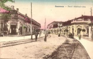 Szerencs, Felső Rákóczi utca, Moskovitz M. üzlete, gyógyszertár