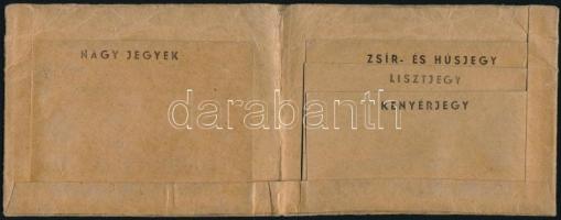 1943 Kártyanaptár Jegyóvó fűzet hátoldalán