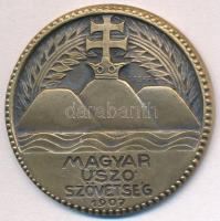 Göröntsér Greff Lajos (1888-1976) ~1930-1940. "Magyar Úszó Szövetség 1907" Br emlékérem hátoldalán "LUDVIG" gyártói jelzéssel (40mm) T:2