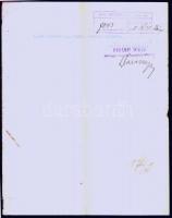 1911 Darányi Miksa díszes fejléces, illusztrált számla