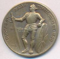 Berán Lajos (1882-1943) ~1930. "Budapesti (Budai) Torna Egylet 1869. - Kinizsy" Br díjérem (33mm) T:2
