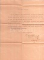 1940 A kárpátaljai Zányka üdülőteleppel kapcsolatos szórólap és levél