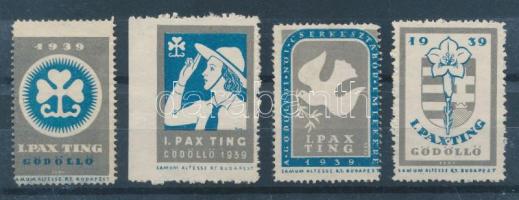 4 db gödöllői cserkész levélzáró