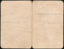 1931 Fényképes Kontár-biztosi igazolvány