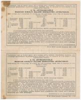 Budapest 1942. "79. Jótékonycélú M. Kir. Állami Sorsjáték" "A" és "B" ...