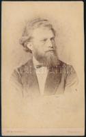 cca 1875 Richter János (1843-1916) világhírű karmester fotója,  8x11 cm