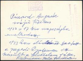 Auguste Piccard (1884-1962) svájci fizikus, a sztratoszféra első meghódítója fotója, Készült Szegede...