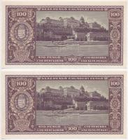 1945. 100P (2x) sorszámkövetők T:I