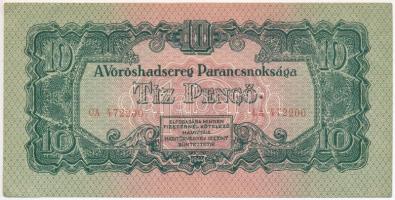 1944. 10P "A Vöröshadsereg Parancsnoksága" T:I- törés nélküli szamárfülek