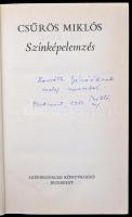Csűrös Miklós: Színképelemzés. Bp., 1984, Szépirodalmi Könyvkiadó. Kiadói kartonált papírkötés, kiad...