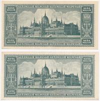 1946. 100.000MP (2x) festékfoltok a portrénál T:I,II