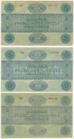 1919. 5K "OSZTRÁK-MAGYAR BANK..." (3x) + 1919. 5K "MÁS TÖRVÉNYES..." (2x) T:III,...
