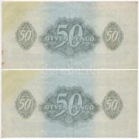 1944. 50P "A Vöröshadsereg Parancsnoksága" (4x) sorszámkövetők T:II fo