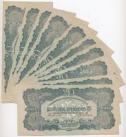 1944. 20P "A Vöröshadsereg Parancsnoksága" (10x) sorszámkövetők T:I,I-