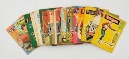 1958-1969 Ezermester újságok, 35 db, változó állapotban, többnyire kopottas borítóval.