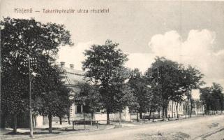 Kisjenő, Chisineu-Cris; Takarékpénzár utca részlettel / savings bank, street (EB)