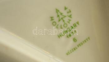 Hollóházi népviseletbe öltözött lány, kézzel festett, jelzett, hibátlan,  m:28 cm