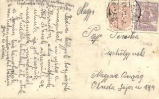 1927 Arad, General Berthelot utca, hotel, hitelbank, népbank, rendőr, Foto Berecky / street, hotel, ...