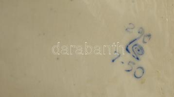 Párocska, jelzett szovjet porcelán, kézzel festett, hibátlan, m:27 cm