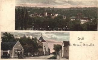 Haslau-Maria Ellend, street view with shop