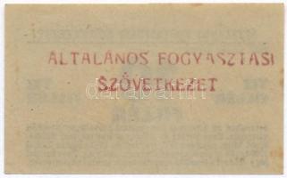 Budapest ~1920. 10f "Általános Fogyasztási Szövetkezet", hátoldalon bélyegzéssel T:I,I-