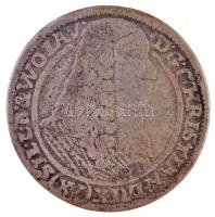Német Államok / Szilézia-Liegnitz-Brieg 1663. 15kr Ag "Krisztián" (5,75g) T:2-,3
German S...