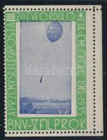 1935 BNV-V. Filprok, A Premysl-i légiposta 20. évfordulója emlékére levélzáró