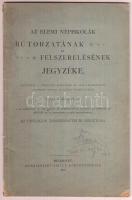 1897 Bp., Az elemi népiskolák bútorzatának és felszerelésének jegyzéke, 48p
