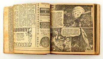 cca 1960 A Vénusz titka, Jó széllel francia partra c. képregények. Két sorozat újságból kivágva, gon...