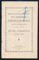 1904 A Budai Polgári Kör beszámolója . Jó állapotban. 22p,