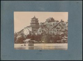 1917 Peking feliratozott fotó kartonon. / Original photo of Beijing 15x11 cm