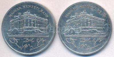 1992. 200Ft Ag "MNB" (2x) T:2