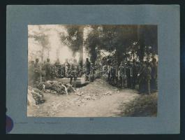 1917 Pilóta temetése az olasz fronton, / Burial of an Austro Hungarian pilot in the Italian battlefields.15x11 cm