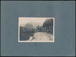 1917 Árvaváralja fotó kartonon, feliratozva, 11x8 cm