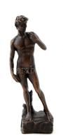 Jelzés nélkül: Dávid. Nagy szériás bronz figura, m:13 cm