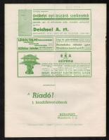 1941 A Riadó! A Légoltalmi Liga lapja V. évfolyamának 6. száma