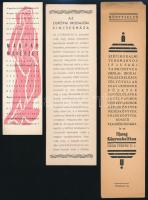 5 db különféle régi reklámos könyvjelző