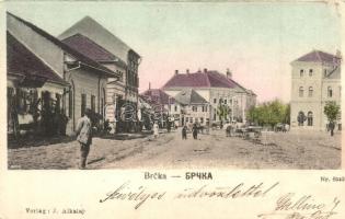 Brcko, Brcka; street view with shops, Verlag J. Alkalaj