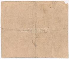 Rozsnyó 1849. 6kr "Rozsnyó bánya város pénztári utalványa" dátumban elírás "juiius&qu...