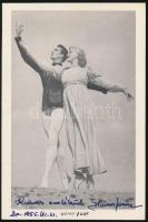 Havas Ferenc (1935-2007) táncművész aláírásai őt ábrázoló fotólapokon, összesen 3 db