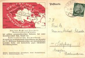 Deutsches Sprachgebiet, Für das Recht auf Freiheit Sudetendeutsche Heimatbund / For the right to liberty of Sudeten German Association, propaganda card