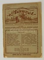 1925 A Nemzet szépirodalmi, társadalmi és történelmi hetilap II. évfolyamának 1. és 2. száma, hiányz...