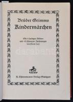 Grimm: Die schönsten Kindermärchen der Brüder Grimm. Stuttgart, 1941, K. Thienemanns. Kiadói félvász...