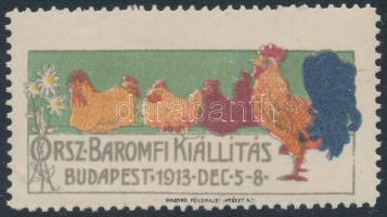 1913 Országos Baromfi Kiállítás levélzáró
