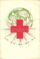 Az emberért A Magyar Vöröskereszt Délvidéki Kirendeltségének kiadása / Hungarian Red Cross aid propaganda postcard (EB)