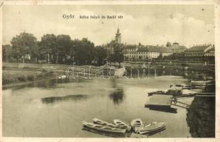 Győr - 2 db régi képeslap