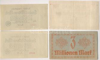 Németország / Weimari Köztársaság / Birodalmi Vasút 1923. 4db szükségpénz, közte 2db drezdai T:II-,I...