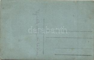 1915 Újvidék, Novi Sad; folyamőrök automobillal / Hungarian river guards with automobile, photo (EK)